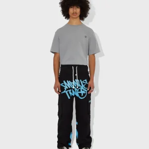 Minus Two Graff Noir Cargos(Logo Bleu)