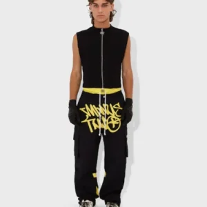 Minus Two Graff Noir Cargos(Logo Jaune)